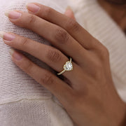 1.50 CT Heart Cut Lab Grown Diamond Engagement Ring Mapple Gems